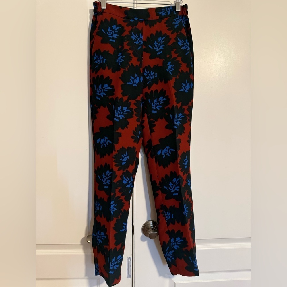 J. Crew Women’s Red Floral Pants